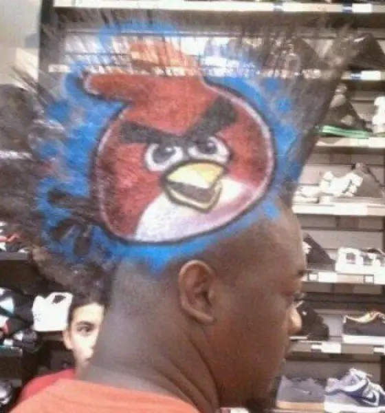 Angry Bird Funny Haircut