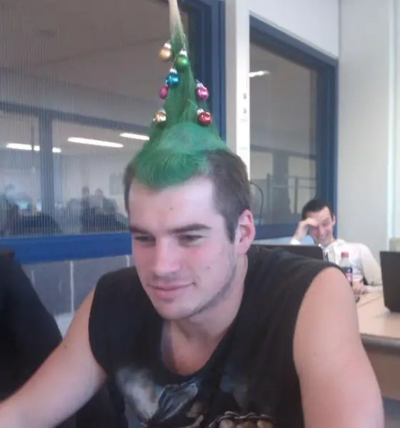 Christmas Tree Funny Haircut